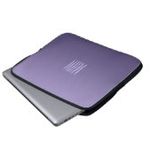 Monogramm-Laptophülse der violetten Steigung Laptopschutzhülle (Vorne Knopf)
