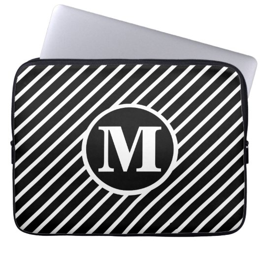 Monogramm Laptopschutzhülle (Vorderseite)