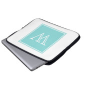 Monogramm Laptopschutzhülle (Vorne Knopf)