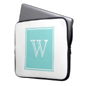 Monogramm Laptopschutzhülle (Vorderseite Links)