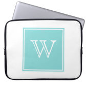 Monogramm Laptopschutzhülle (Vorderseite)