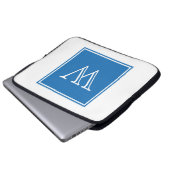 Monogramm Laptopschutzhülle (Vorne Knopf)