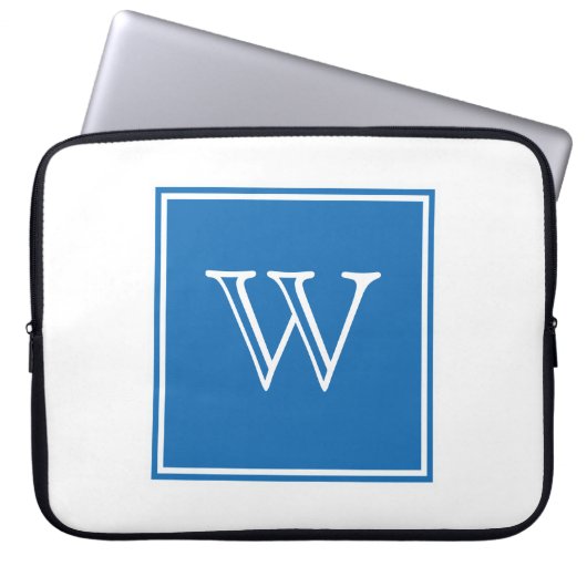 Monogramm Laptopschutzhülle (Vorderseite)