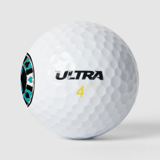 Monogramm Las Vegas - Aquamarin Golfball (Logo)