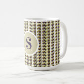 Monogramm-Latte-Macchiato-Becher aus personalisier Kaffeetasse (VorderseiteRechts)