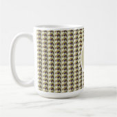 Monogramm-Latte-Macchiato-Becher aus personalisier Kaffeetasse (Links)