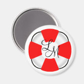 Monogramm Lebensbehältnis Magnet (Vorderseite/Rückseite)