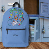 Monogramm Lebensversicherung Bedruckter Rucksack