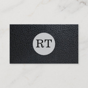 Monogramm/Leder des Serientyps Visitenkarte