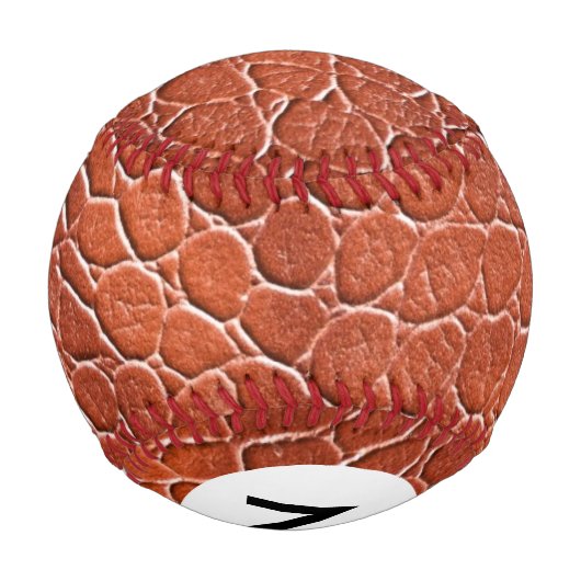 Monogramm Ledermuster Baseball (Rückseite)