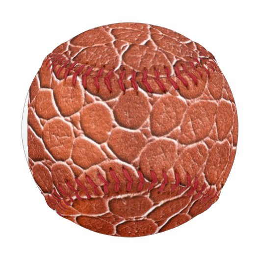 Monogramm Ledermuster Baseball (Vorderseite)