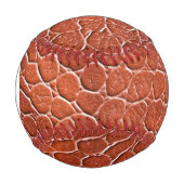 Monogramm-Lederstruktur Baseball (Vorderseite)