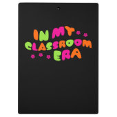 Monogramm-Lehrer in meiner Zeitalterung Klemmbrett (Rückseite)