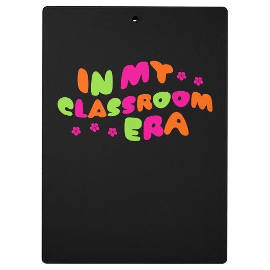 Monogramm-Lehrer in meiner Zeitalterung Klemmbrett (Rückseite)