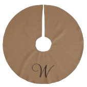 Monogramm-Leinwand-Baum-Rock Polyester Weihnachtsbaumdecke (Vorderseite)