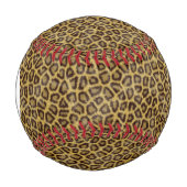 Monogramm Leopard Fur Baseball (Vorderseite)