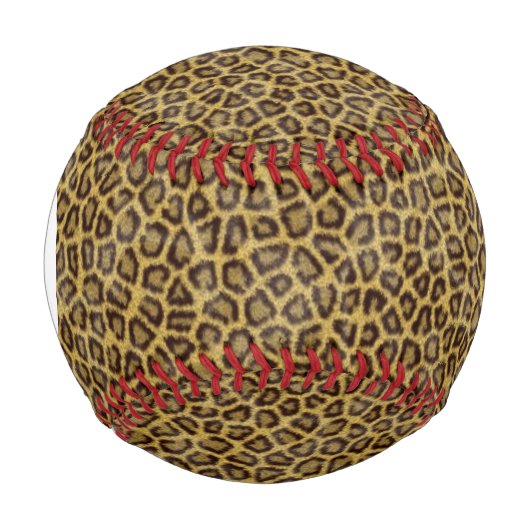 Monogramm Leopard Fur Baseball (Vorderseite)