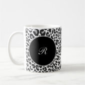 Monogramm-Leopard-Kaffee-Tassen Kaffeetasse (Links)