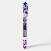 Monogramm Leopardenpinsel lila Case-Mate iPhone Hülle (Rückseite / Rechts)