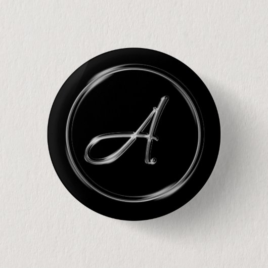 Monogramm ‚Letter A‘ Button (Vorderseite)