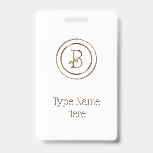 Monogramm ‚Letter B‘ Ausweis