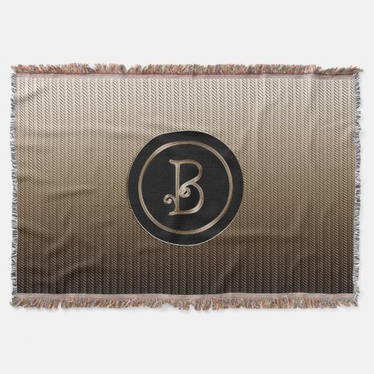 Monogramm ‚Letter B‘ Decke (Vorderseite)