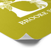 Monogramm-Letter-B-Dragonfly-Kinderzimmer Poster (Ecke)