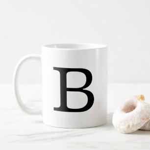 Monogramm Letter B Klassische Tasse, 11 oz Kaffeetasse