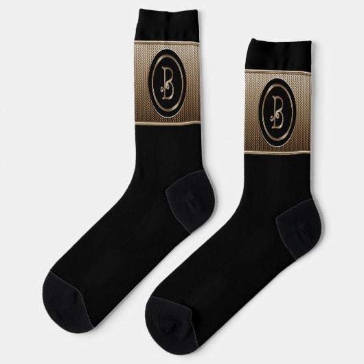 Monogramm ‚Letter B‘ Socken (Linkes Detail)
