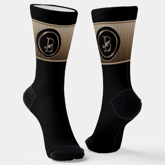 Monogramm ‚Letter B‘ Socken (Gewinkelt)