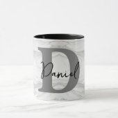 Monogramm-Letter D aus modernem und klassischem Ma Tasse (Zentrum)