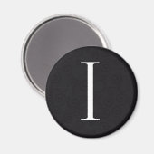 Monogramm Letter I Magnet (Vorderseite/Rückseite)