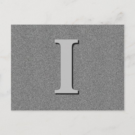 Monogramm Letter I Postkarte (Vorderseite)