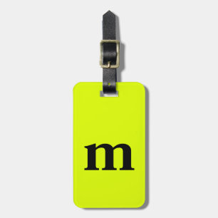 Monogramm Letter Initial Individuelle Name Nebel G Gepäckanhänger