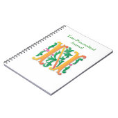 Monogramm Letter Journal Notizblock (Linke Seite)