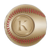 Monogramm "Letter K" Baseball (Vorderseite Links)