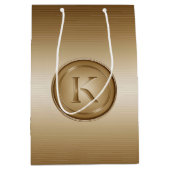 Monogramm "Letter K" Mittlere Geschenktüte (Vorderseite)