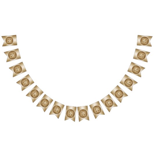 Monogramm "Letter K" Wimpelkette (Alle)