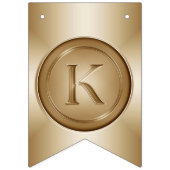 Monogramm "Letter K" Wimpelkette (Dritte Fahne)