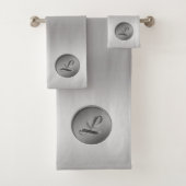 Monogramm ‚Letter L‘ Badhandtuch Set (Insitu)