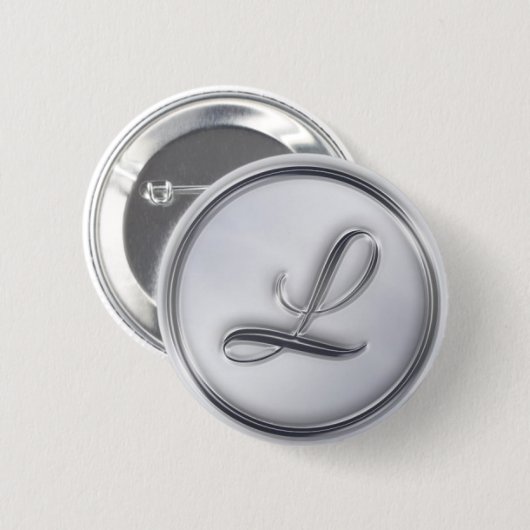 Monogramm ‚Letter L‘ Button (Vorne & Hinten)