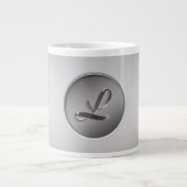 Monogramm ‚Letter L‘ Jumbo-Tasse (Vorderseite)