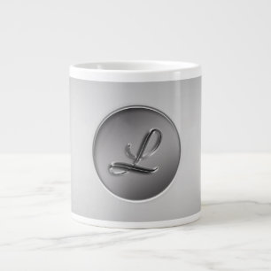 Monogramm ‚Letter L‘ Jumbo-Tasse