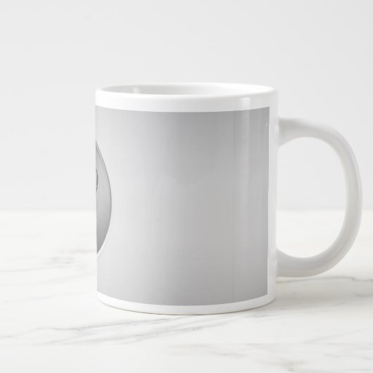 Monogramm ‚Letter L‘ Jumbo-Tasse (Rechts)