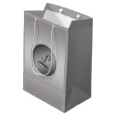 Monogramm ‚Letter L‘ Mittlere Geschenktüte (Rückseite Schrägansicht)