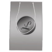 Monogramm ‚Letter L‘ Mittlere Geschenktüte (Rückseite)