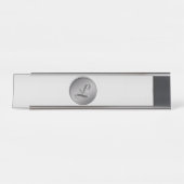 Monogramm ‚Letter L‘ Schreibtischnamensplakette (Vorderseite )