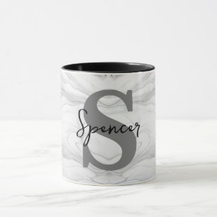 Monogramm-Letter S aus modernem und klassischem Ma Tasse