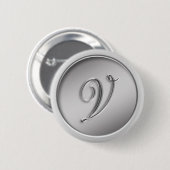 Monogramm "Letter V" Button (Vorne & Hinten)
