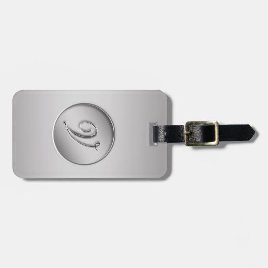 Monogramm "Letter V" Gepäckanhänger (Vorderseite horizontal)